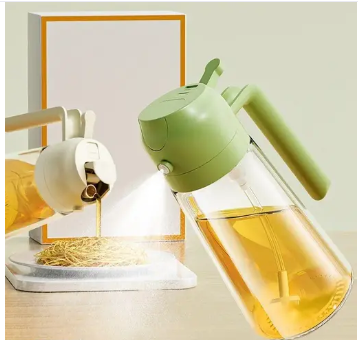 2-in-1 Glass Oil Dispenser & Fine Mist Sprayer