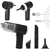 kitchen gizmo Portable 3-in-1 Car Vaccum Cleaner with Blower, USB Rechargeable, Black, Wireless Handheld Mini Design, Strong Suction, Washable HEPA Filter for Car, Home, Travel (Multi)