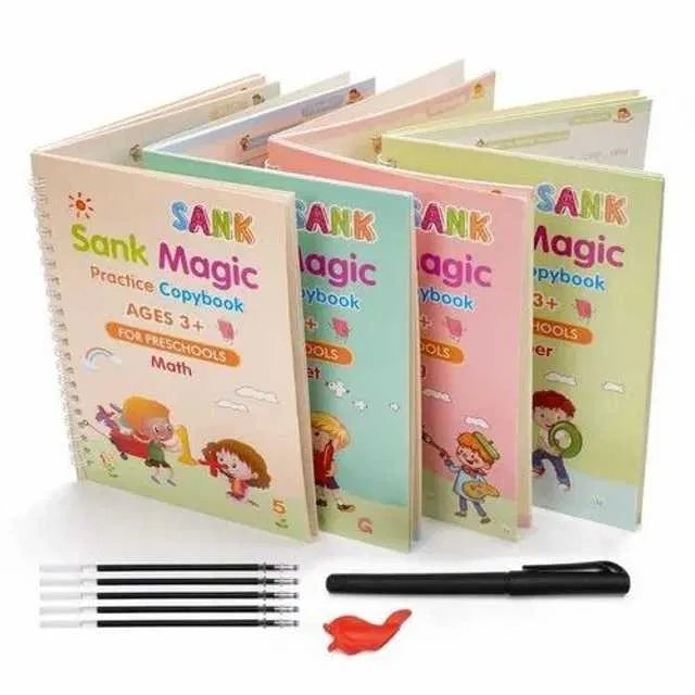 Magic Handwriting Practice Copybook Set with Refills