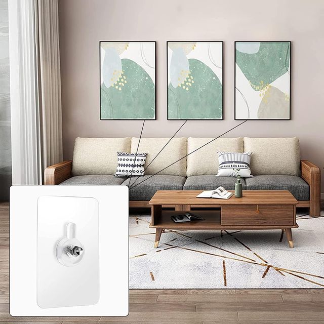 Wall Mount Screw Hooks Set for Home Storage
